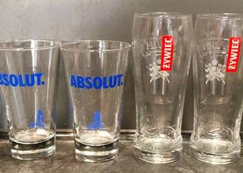 Absolut. Żywiec. - szklanki 6szt. NOWE