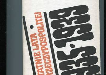 Ostatnie lata II Rzeczypospolitej 1935-1939