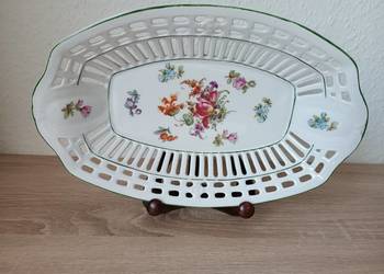 Ażurowy porcelanowy duży koszyczek