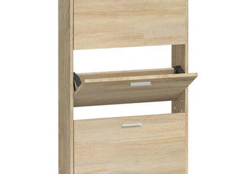 Szafka na buty dąb 59x17x108 cm materiał drewnopochodny WM-342527