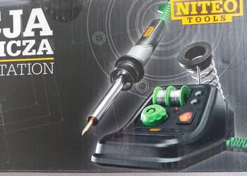 Lutownica z cyną i grotami Nowa