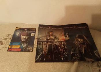 Piraci z Karaibów na nieznanych wodach czasopismo + plakaty