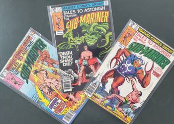 Tales To Astonish - Submariner - 3 komiksy Marvel 1980 rok