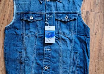 nowy jensowy bezrękawnik rozmiar z metki 2XL ale to raczej M/L