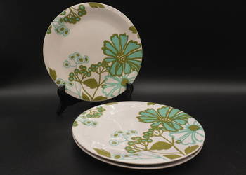 Talerze deserowe Villeroy & Boch Scarlett z kwiatowym wzorem 3szt.