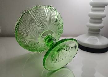 Stara zielona patera owocarka nr. kat. 320 HSG Ząbkowice