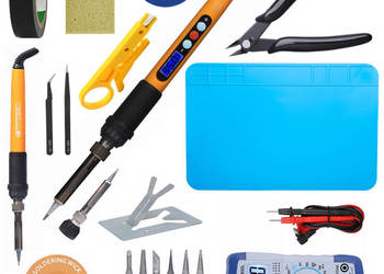 Zestaw Narzędzi Lutowniczych 21w1 | Lutownica 60W, Grot 900M