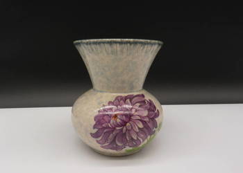 Ceramiczny Wazon/ wazonik – Malowana Chryzantema