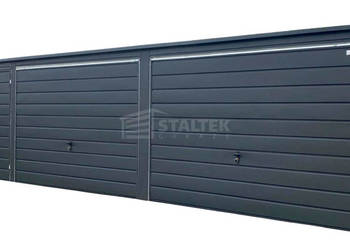 Garaż blaszany 9,4X5m 2xbrama uchylna brama dwuskrzydłowa ST232