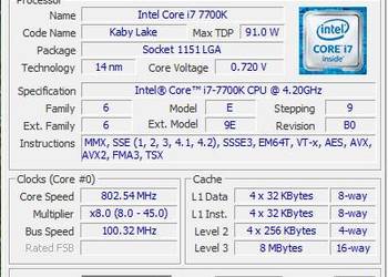 Procesor I7 7700K + Płyta główna ASUS Strix Z270F