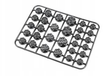 OZDOBNE KOŁPAKI KAPSLE NAKŁADKI NA ŚRUBY CZARNE