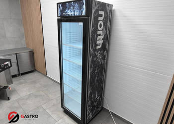 Szafa chłodnicza przeszklona | oświetlenie led | 373 l | wymiar 600x600x200