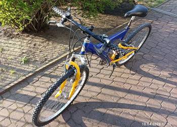 Rower młodzieżowy z amortyzatorami przód, tył