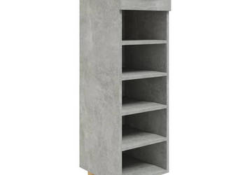 Szafka na buty szarość betonu 30x35x105 cm WM-812802