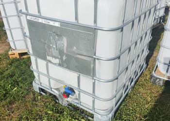 Zbiornik na deszczówkę paliwo RSM 1000 litrów IBC DPPL Czyste Gotowe Dowóz