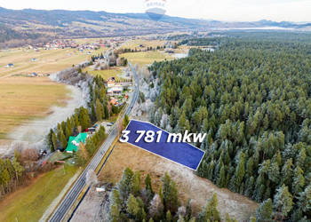 Działka przy głównej drodze w Harklowej