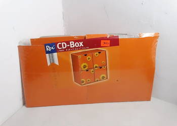 Nowy Retro Organizer Kartonowy na Płyty CD Rex – Słoneczniki (W Folii!)
