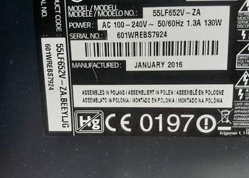Telewizory na czesci uszk matryce logika dobra