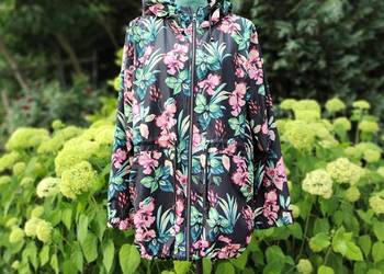 Kurtka wiosenna letnia Primark 42 44 XL kolorowe kwiaty cienka
