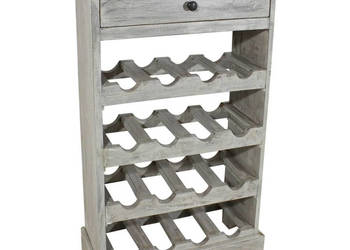 Stojak na wino lity mahoń 55x23x85 cm WM-244507