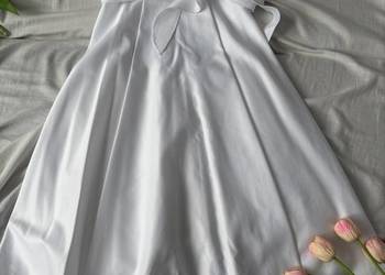 Komunijna sukienka z futerkiem