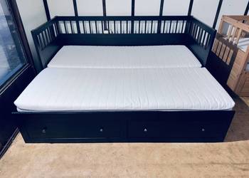 Łóżko leżanka IKEA HEMNES Lite drzewo 2 materace IKEA Transport
