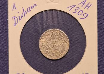 1 Drachm SREBRO AH 1309,Maroko  K15