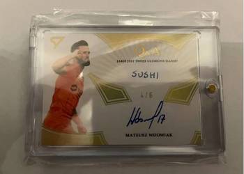 Piękna karta Zagłębie Lubin karta z autografem Mateusz Wdowiak 4/6
