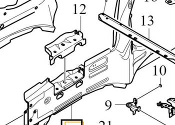 VOLVO S60 V60 S90 V90 XC60 II wzmocnienie prawa podluznica przod OE 323771…