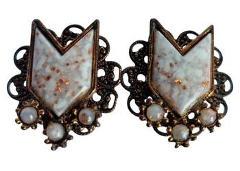 VINTAGE KLIPSY MIEDZIANE W STYLU WIKTORIAŃSKIM ART DECO VINTAGE KLIPSY MIEDZIANE W STYLU WIKTORIAŃSKIM ART DECO