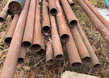 Rury czarne II gatunek fi 76,1x3,6 dostępne ok. 100mb rura