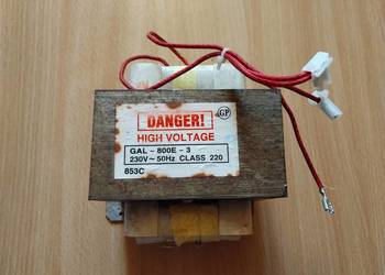 Transformator wysokiego napięcia GAL800E-3 z mikrofalówki