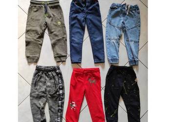 6 par spodnie  dresowe jeansy moro wojskowe army techno dres