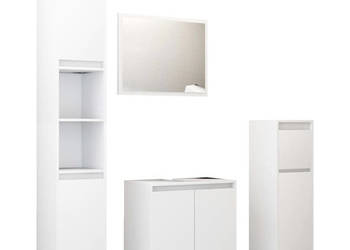 4-częściowy zestaw mebli łazienkowych biały WM-3056889