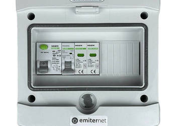 Rozdzielnica AC EMITER EM-264N_AC - Noark T2, 16 A 1F, RCD 40 A/