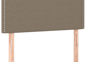 Zagłówek do łóżka z LED taupe 90x5x78/88 cm tkanina WM-3121458