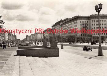 Pocztówka Post card Berlin Stalin Allee znaczek lata 50-te