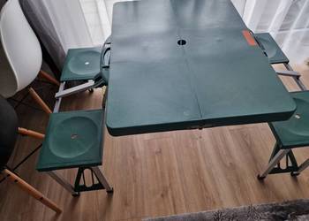 stolik turystyczny z krzesłami rozkładany (walizka)