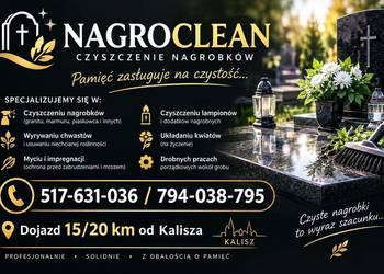 Sprzątanie i mycie nagrobków