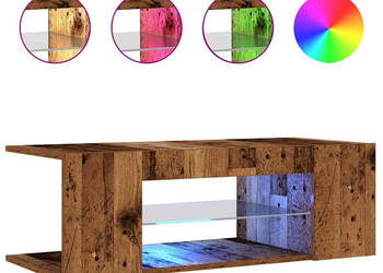 Szafka pod TV z oświetleniem LED stare drewno 90x39x30 cm WM-856325