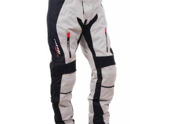 SPODNIE MOTOCYKLOWE  JASNE  TEKSTYLNE Z Wypinaną Membraną Thermo 2W1 XL
