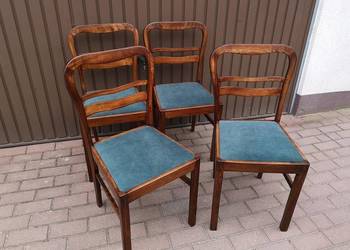 Krzesła ART-DECO Stare Antyk Komplet 4 Sztuki Po Renowacji Okazja.