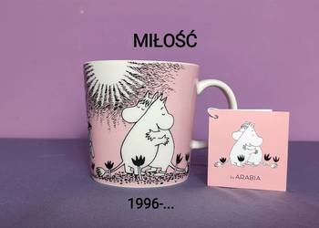 MUMINKI kubek Moomin Arabia Finland - MIŁOŚĆ - z naklejką i zawieszką