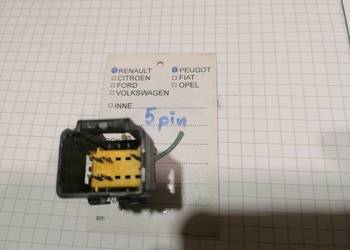 wtyczka z lusterka 5pin,9pin, Peugeot 206 lift-Peugeot 206Plus