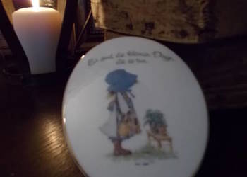 & Porcelanowy Obrazek & Holly Hobbie & Vintage & & Porcelanowy Obrazek & Holly Hobbie & Vintage &
