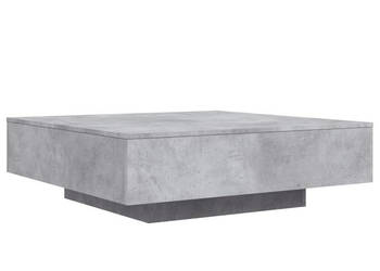Stolik kawowy z oświetleniem LED szarość betonu 100x100x31 cm WM-836605