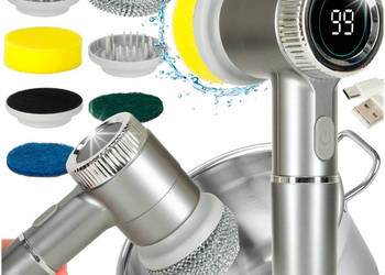 Szczotka myjka elektryczna do czyszczenia 5w1 do łazienki podłogi fug basen