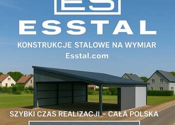 DWUKOLOROWE ZADASZENIE | GARAŻ Blaszany |Wiata | Carport | – ESSTAL-