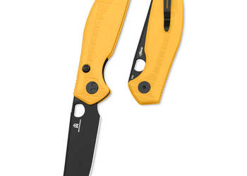 Nóż składany Bestechman Angry Owl Yellow G10, Black PVD D2 by Keanu Alfaro…