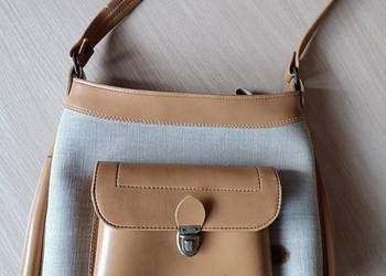 Zabytkowa skórzana torebka damska na ramię PRL Vintage retro